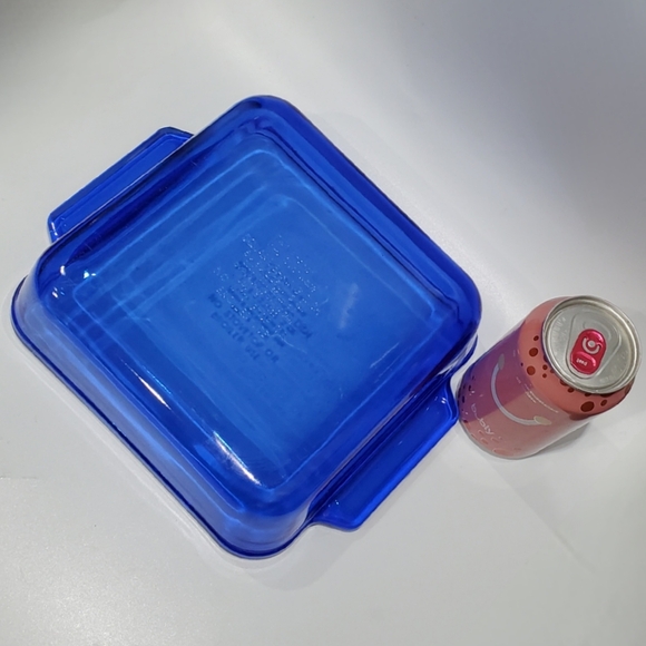 Anchor Hocking Essentials Cobalt Blue Square 🟦 10 1/4" Glass Baker - Picture 7 of 9